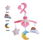 Caruselul mecanic Bedside Bell pentru bebelusi, roz fotografia produsului