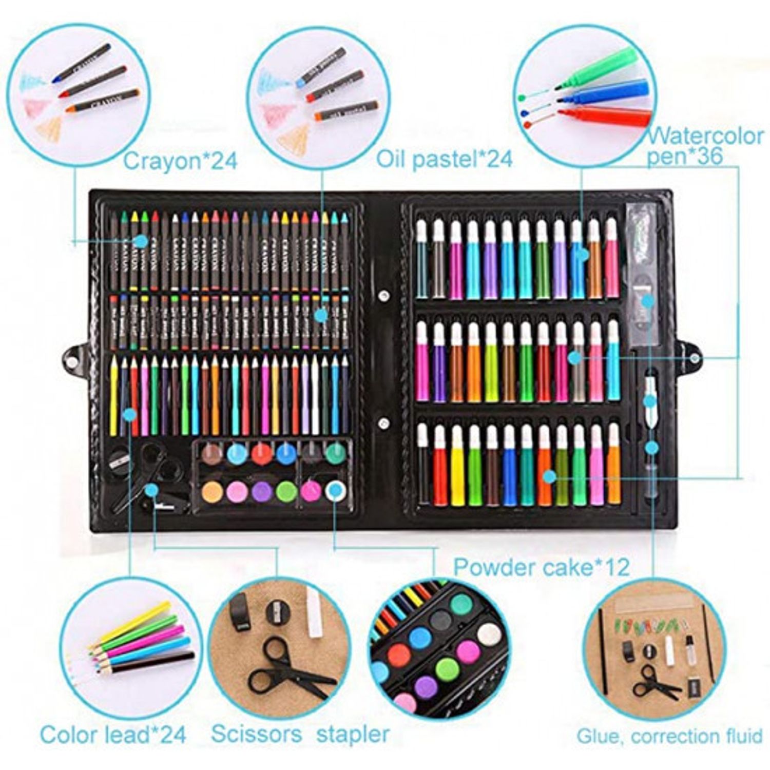 Set creativ pictura si desen, 150 piese fotografia produsului View 2 L