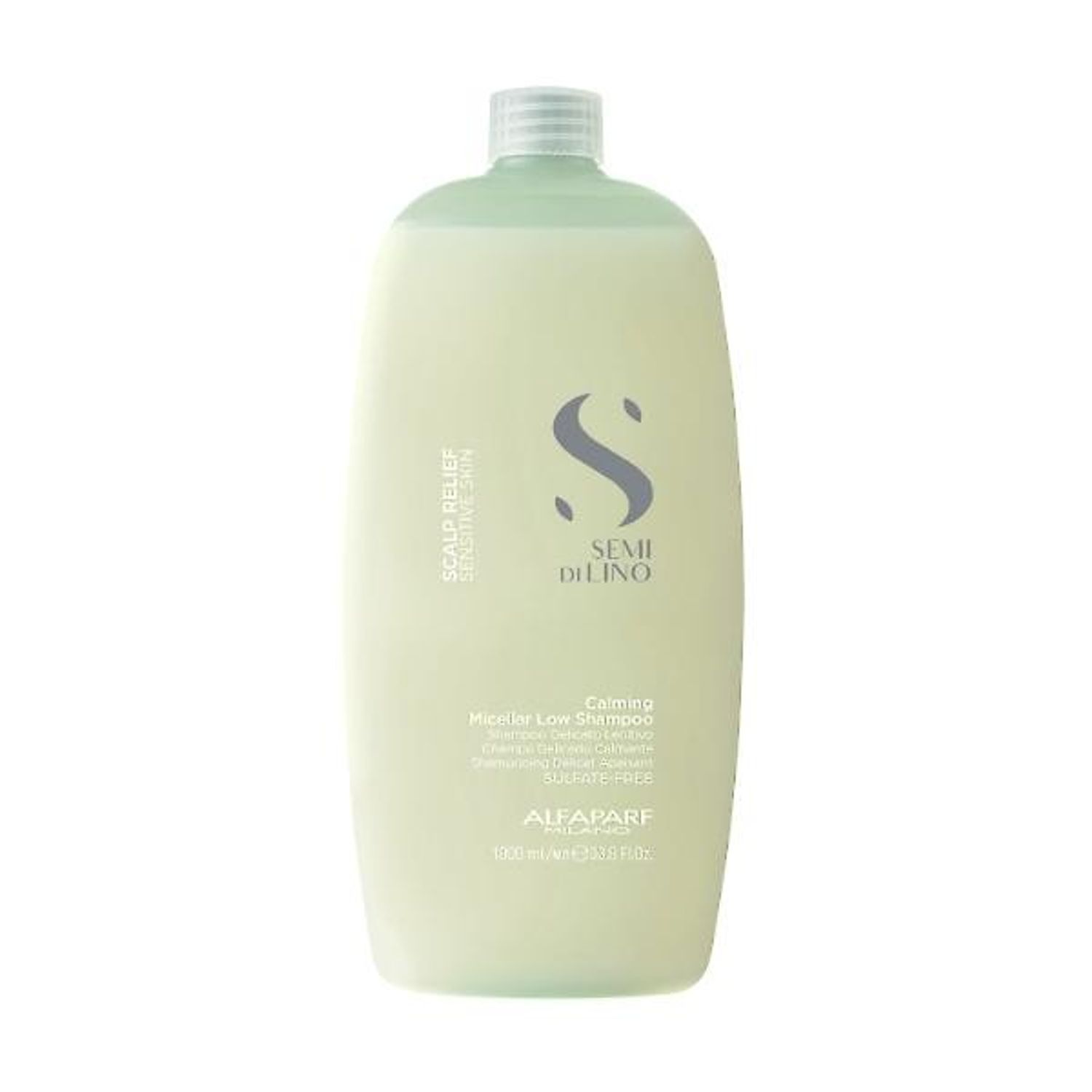 Sampon pentru scalp sensibil Alfaparf Semi di Lino Relief Calming Micellar, 250 ml fotografia produsului View 2 L