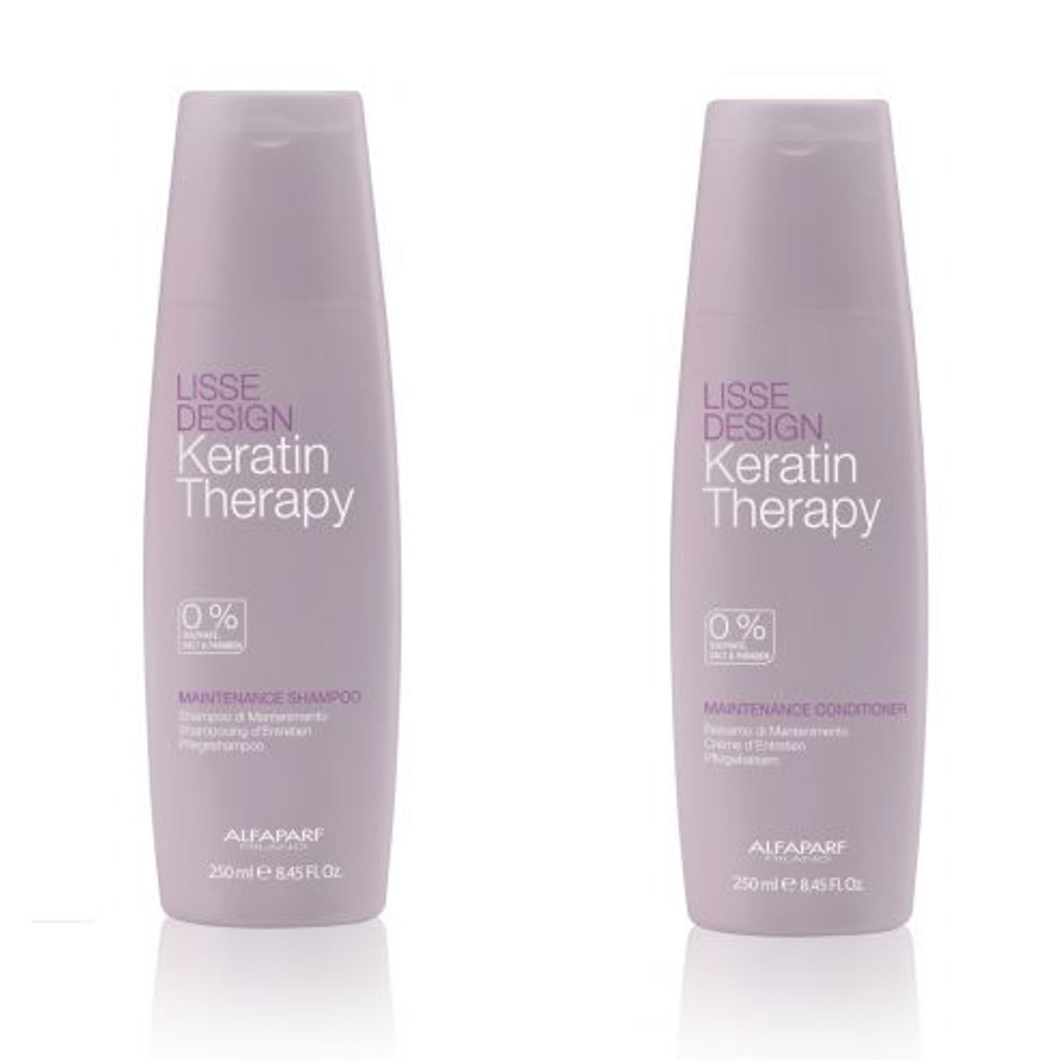 Set Alfaparf Lisse Design Keratin, 2 x 250 ml fotografia produsului
