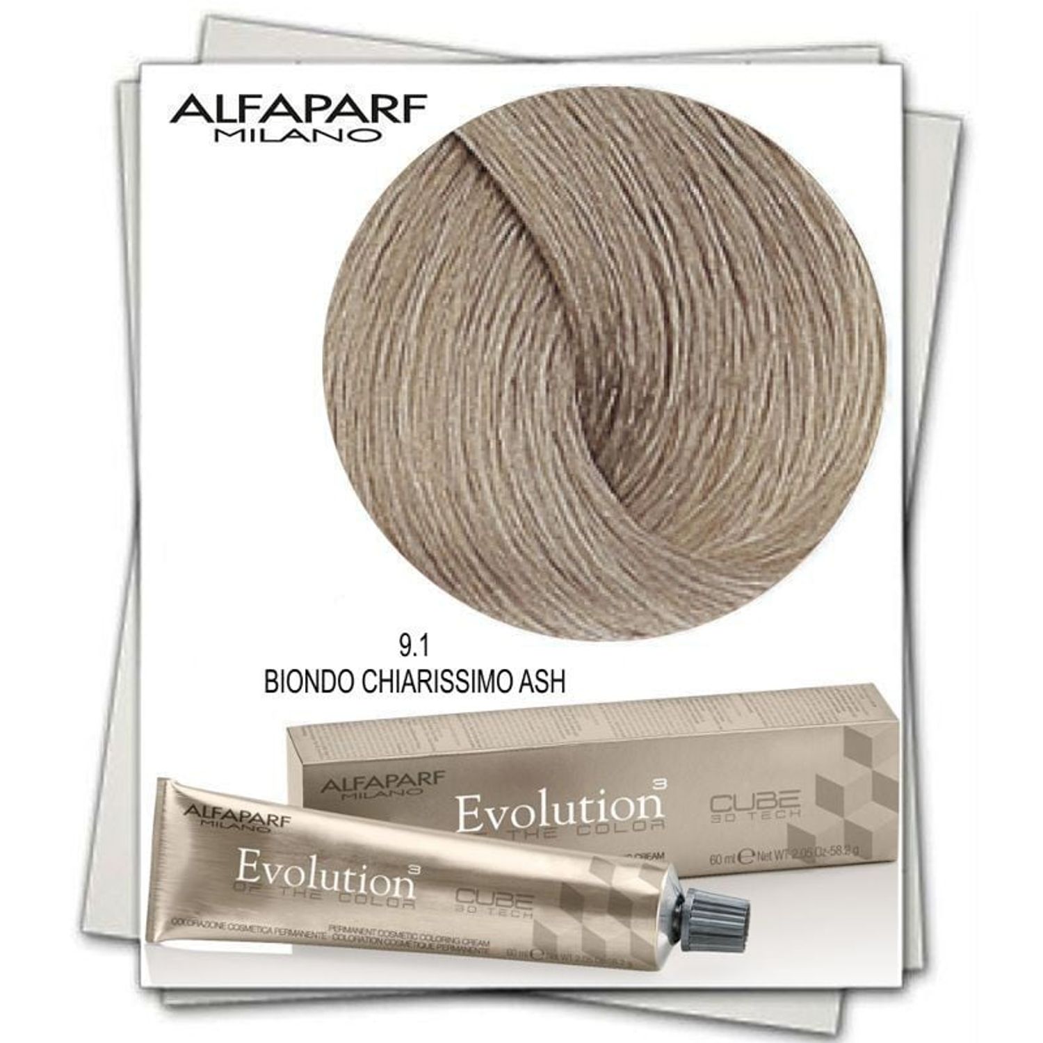 Alfaparf Milano Evolution of the Color Vopsea Permanenta 60 ml, Culoare 9 Biondo Chiarissimo fotografia produsului View 2 L
