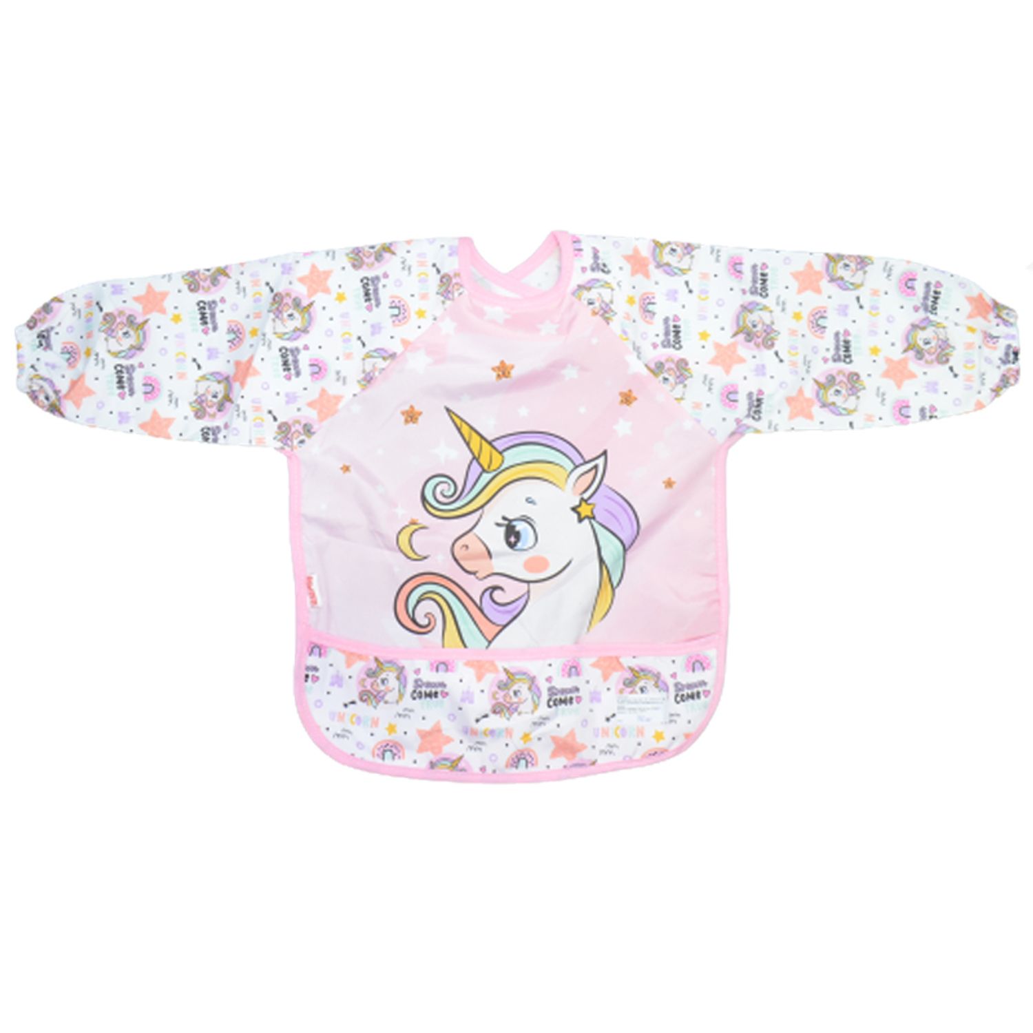 Baveta cu maneca lunga Mini Junior MJM-26, Roz fotografia produsului