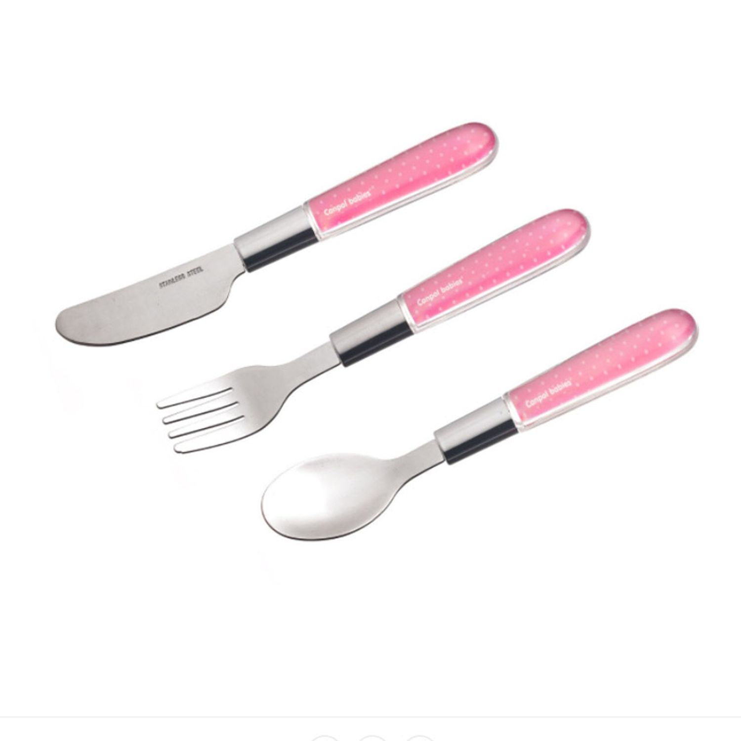 Set 3 tacamuri pentru copii Canpol Babies 9/477R, Roz fotografia produsului View 2 L