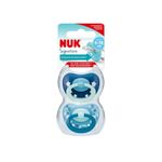 Set 2 suzete ortodontice din silicon Nuk 736680-6-18, Albastru fotografia produsului View 2 S