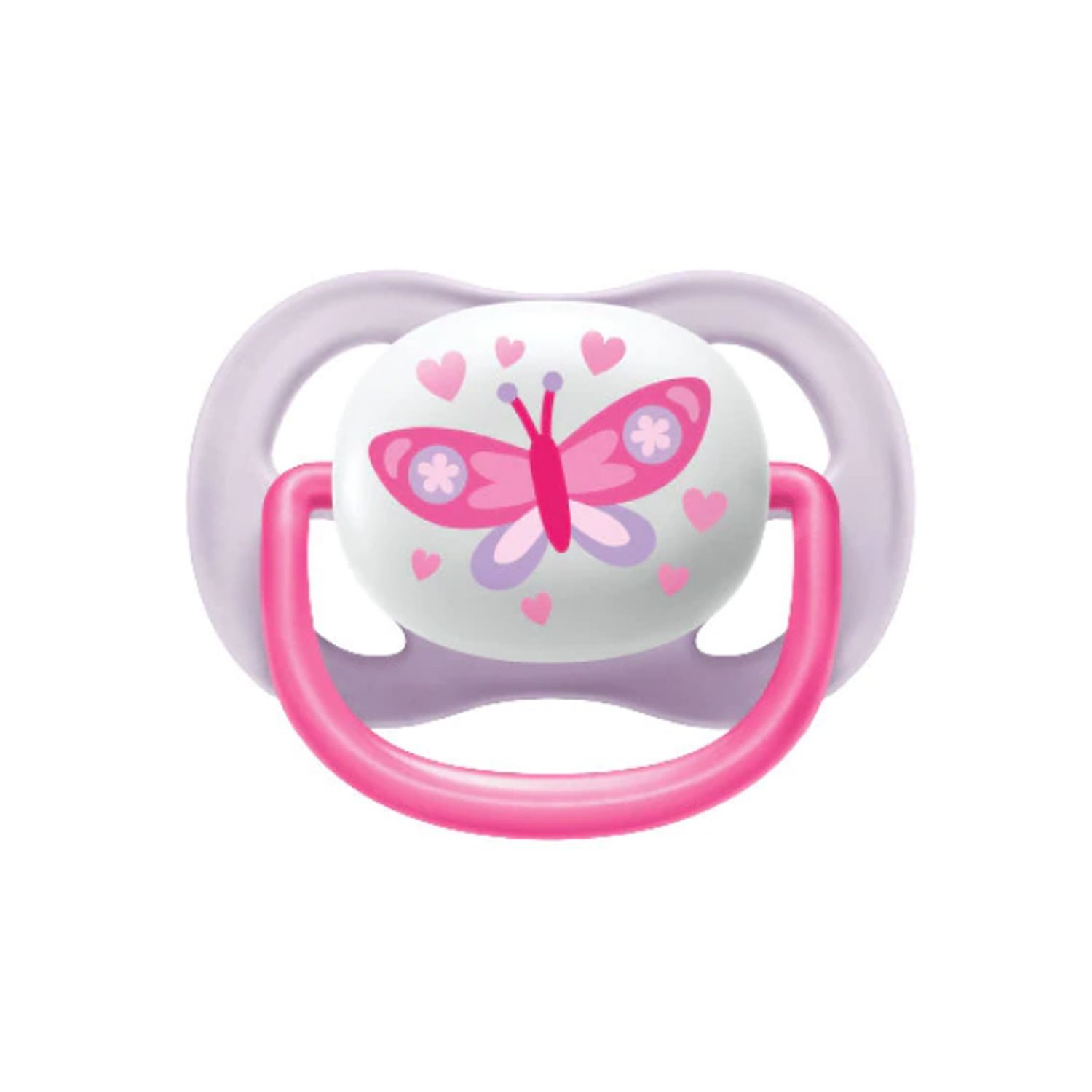 Set 2 suzete ortodontice din silicon Philips Avent Ultra Air Happy SCF080/02, Mov fotografia produsului View 4 L