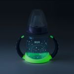 Biberon cu cioc si manere 150 ml Nuk First Choice Night 215326, Albastru fotografia produsului View 4 S