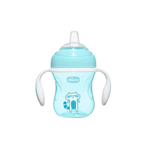 Biberon cu cioc si manere 200 ml 4 luni+ Chicco Transition Cup 069989, Turcoaz fotografia produsului