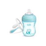 Biberon cu cioc si manere 200 ml 4 luni+ Chicco Transition Cup 069989, Turcoaz fotografia produsului View 2 S