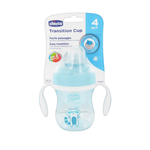 Biberon cu cioc si manere 200 ml 4 luni+ Chicco Transition Cup 069989, Turcoaz fotografia produsului View 3 S