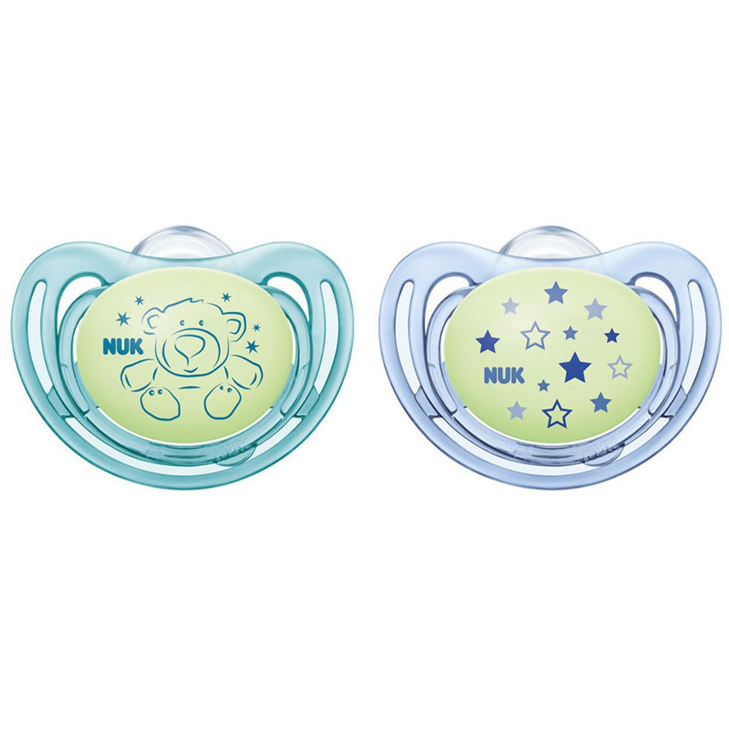 Set 2 suzete ortodontice din silicon Nuk MLT, Multicolor fotografia produsului