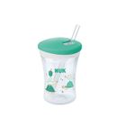 Biberon cu pai 230 ml Nuk Action Cup 751136V, Verde fotografia produsului