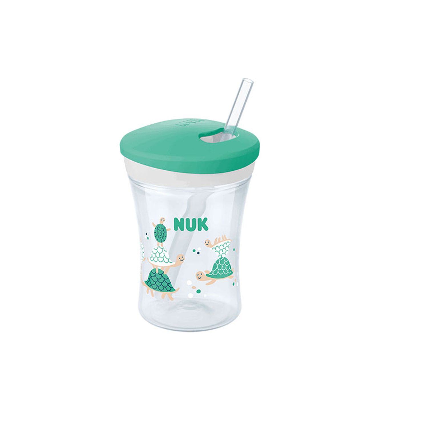 Biberon cu pai 230 ml Nuk Action Cup 751136V, Verde fotografia produsului