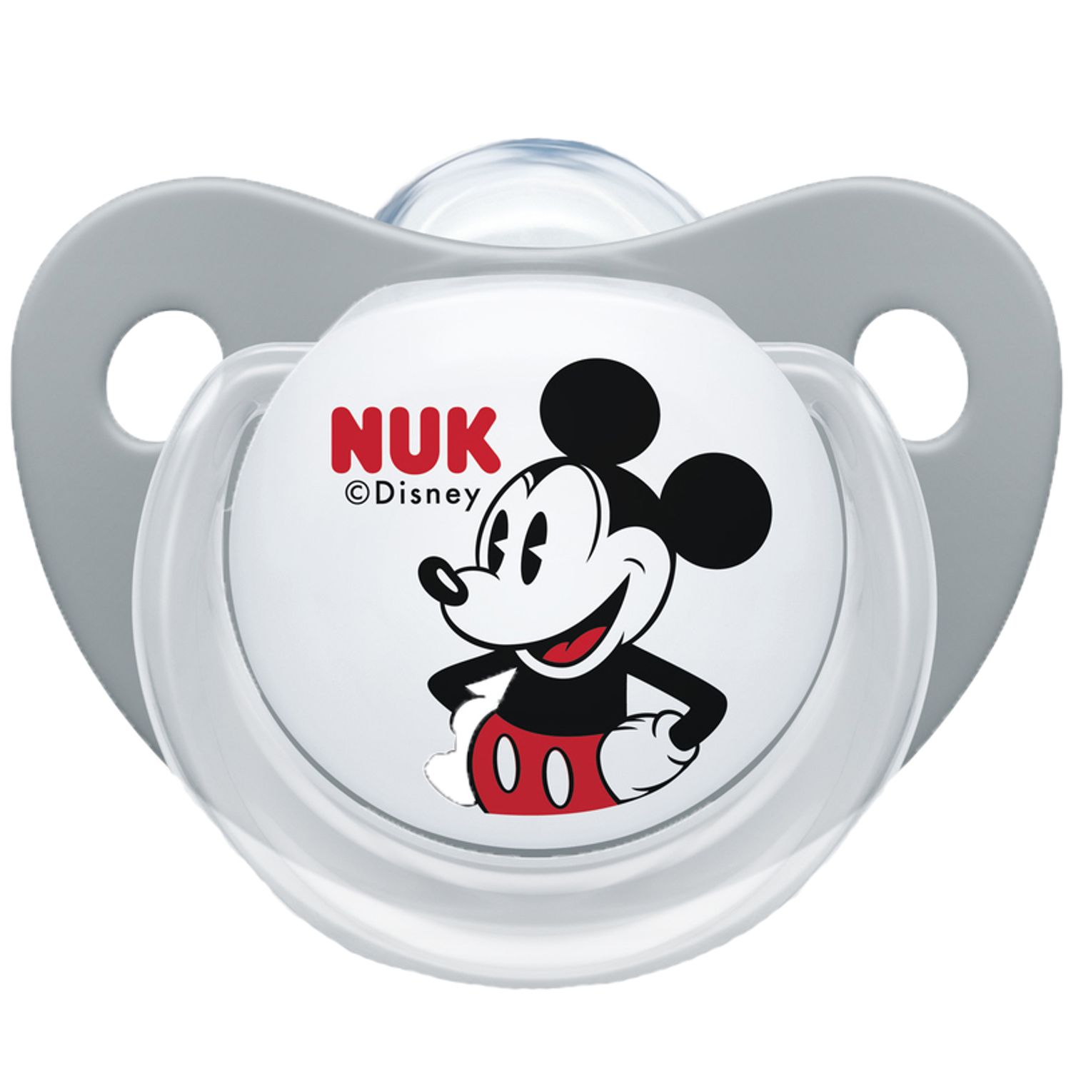 Set 2 suzete ortodontice din silicon Nuk Mickey Mouse 736205G, Multicolor fotografia produsului View 3 L