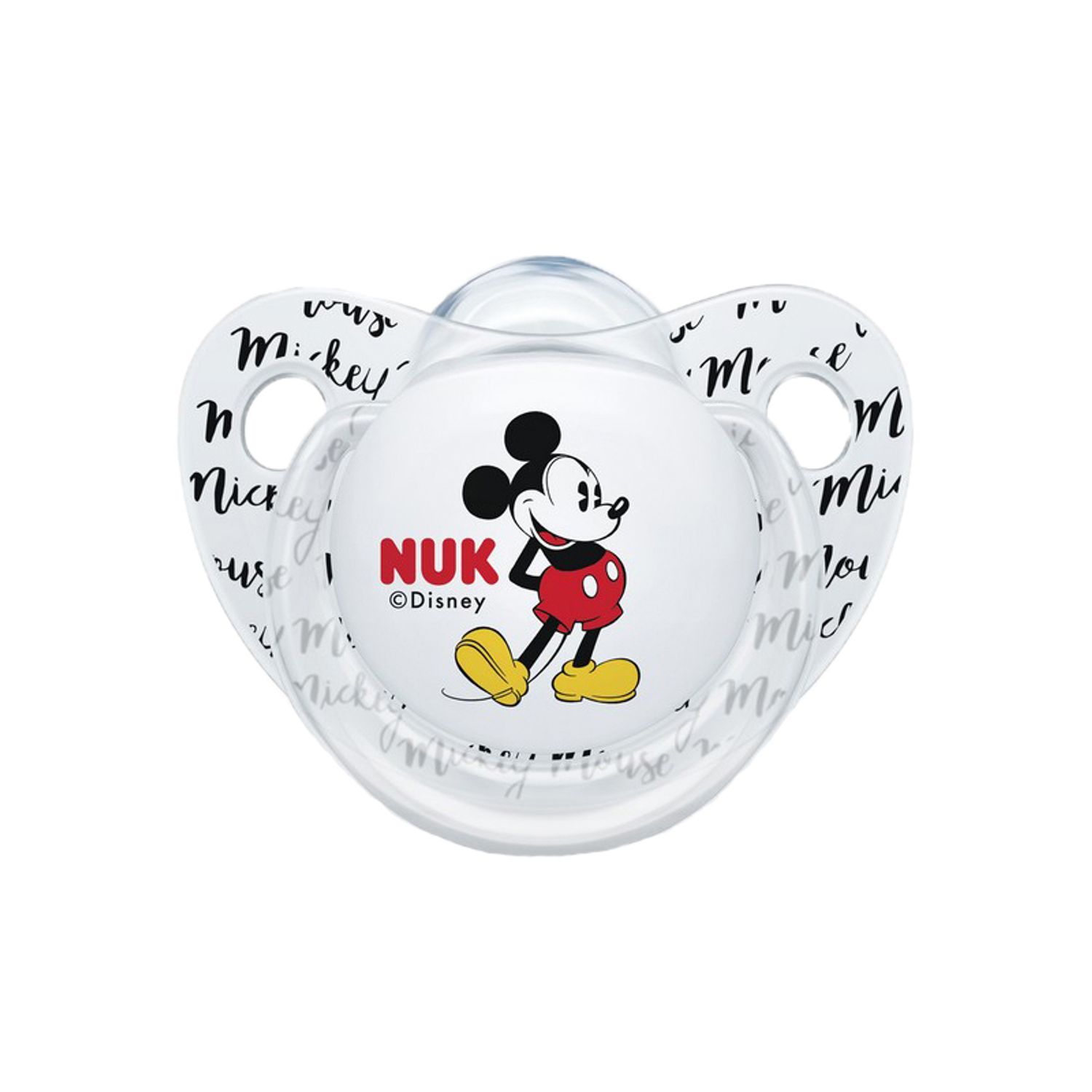 Set 2 suzete ortodontice din silicon Nuk Mickey Mouse 736205G, Multicolor fotografia produsului View 2 L