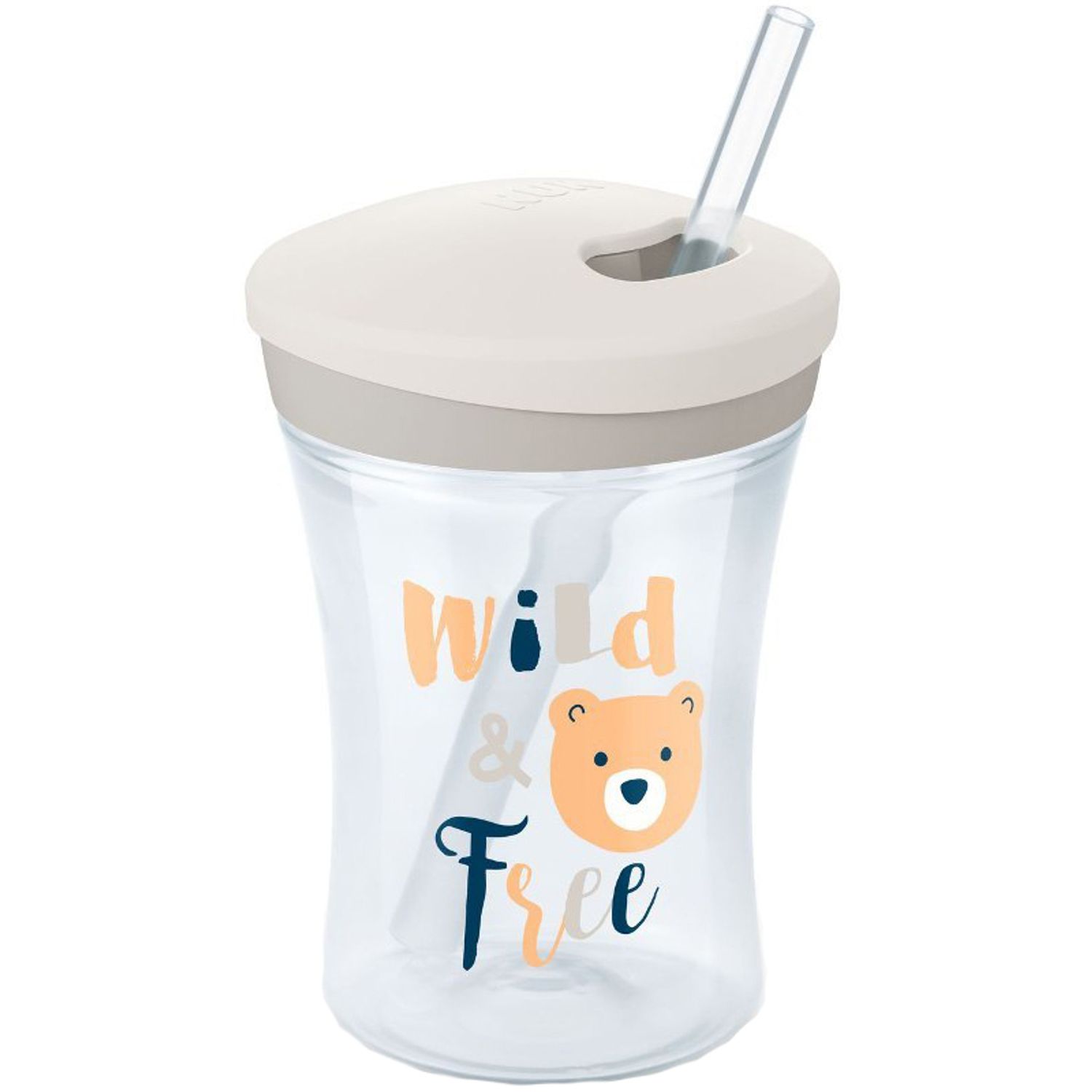 Cana cu pai 230 ml Nuk Action Cup 751137C, Multicolor fotografia produsului
