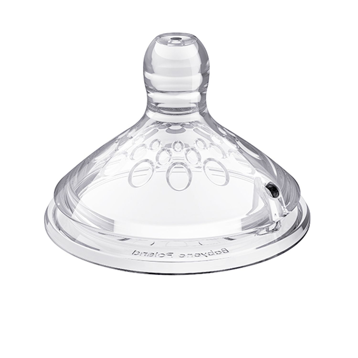 Set 2 tetine anticolici din silicon BabyOno 1455, Transparent fotografia produsului