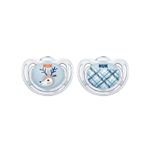 Set 2 suzete ortodontice din silicon Nuk 175229A-3-6, Albastru fotografia produsului