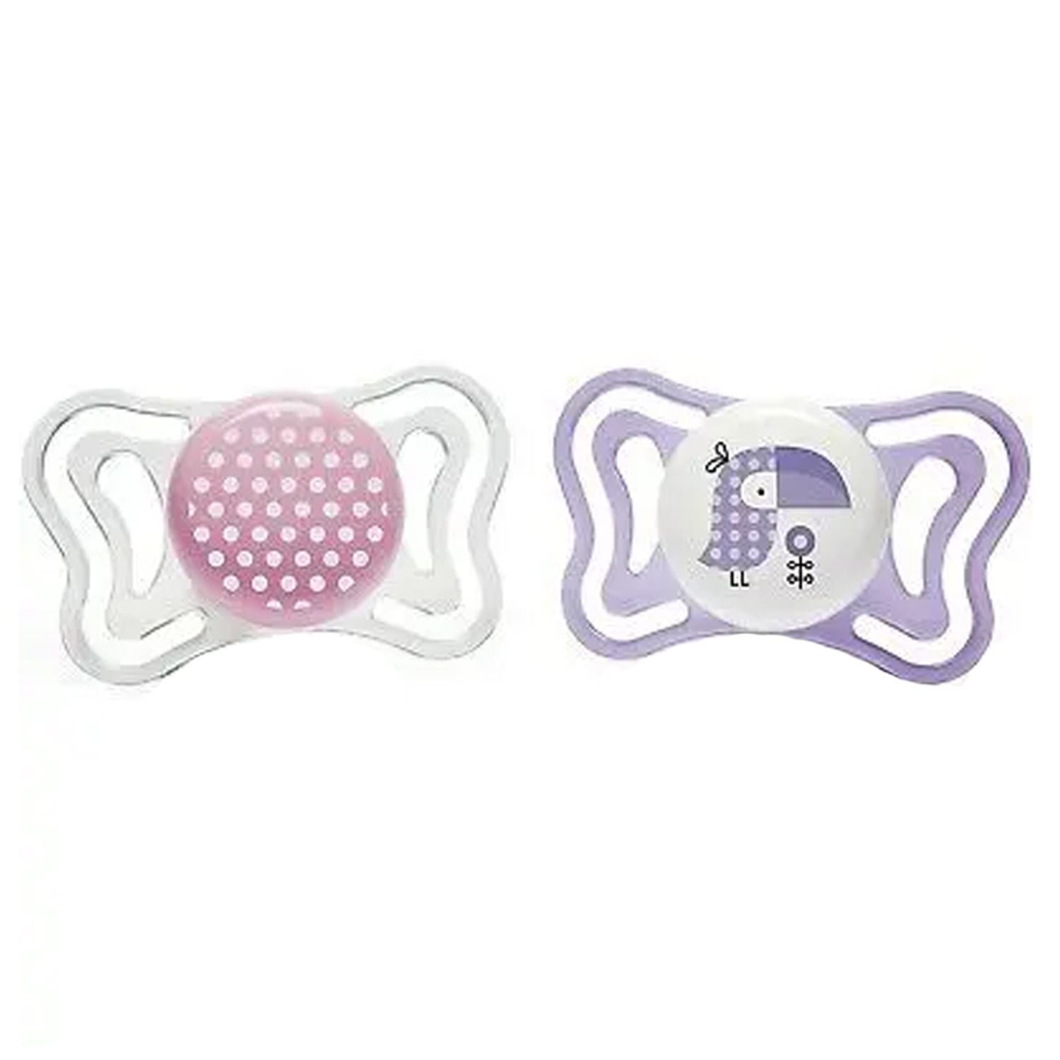 Set 2 suzete ortodontice din silicon Chicco Physio Forma Light 097067-1, Multicolor fotografia produsului