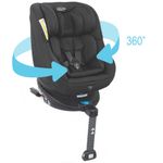 Scaun auto Rotativ 360 Graco Turn2Me Navy, 0-18 kg (Albastru) fotografia produsului View 3 S