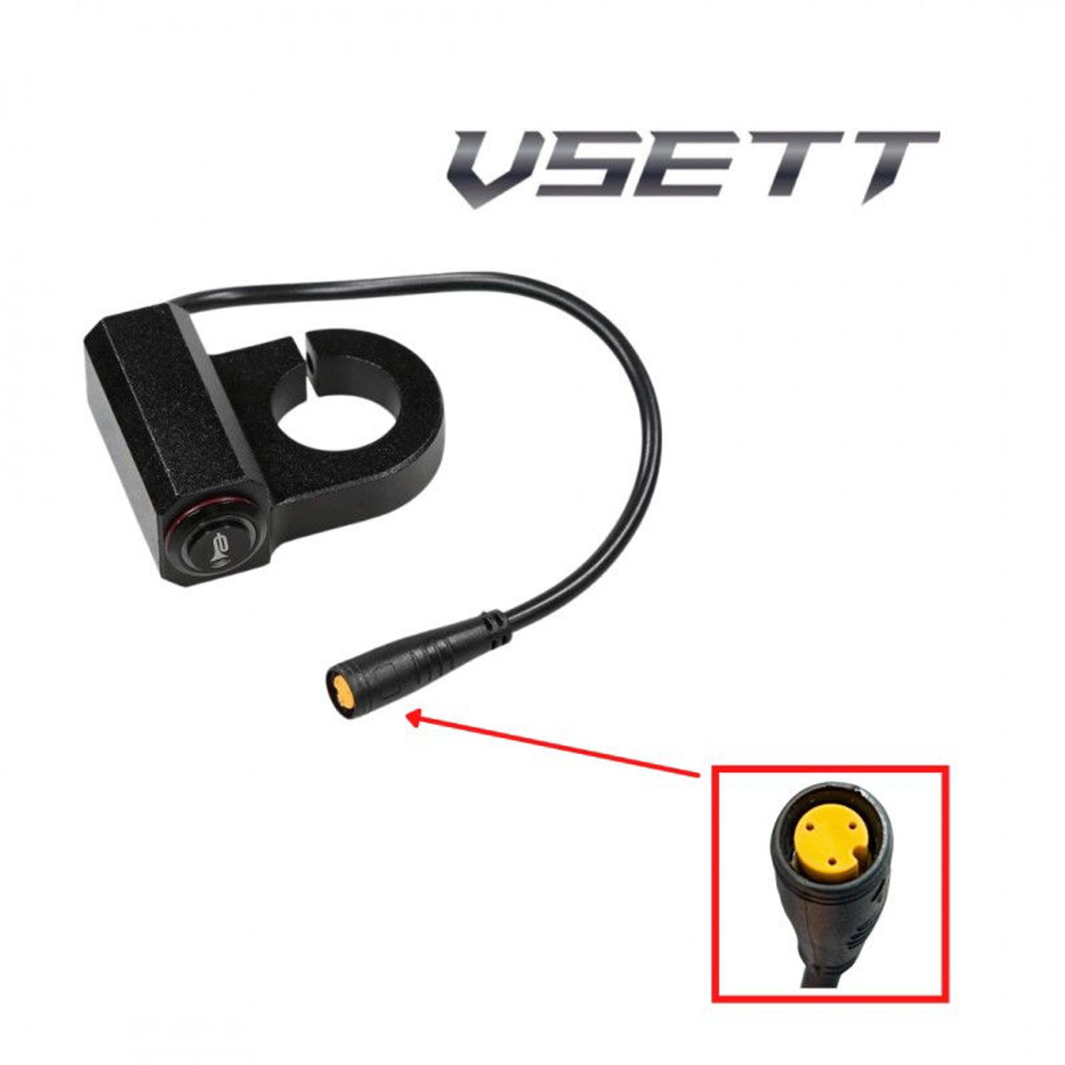 Comutator claxon pentru trotineta electrica VSETT 10+ fotografia produsului