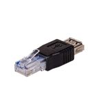 Adapter Akyga AK-AD-27, USB 2.0 A, RJ-45 fotografia produsului