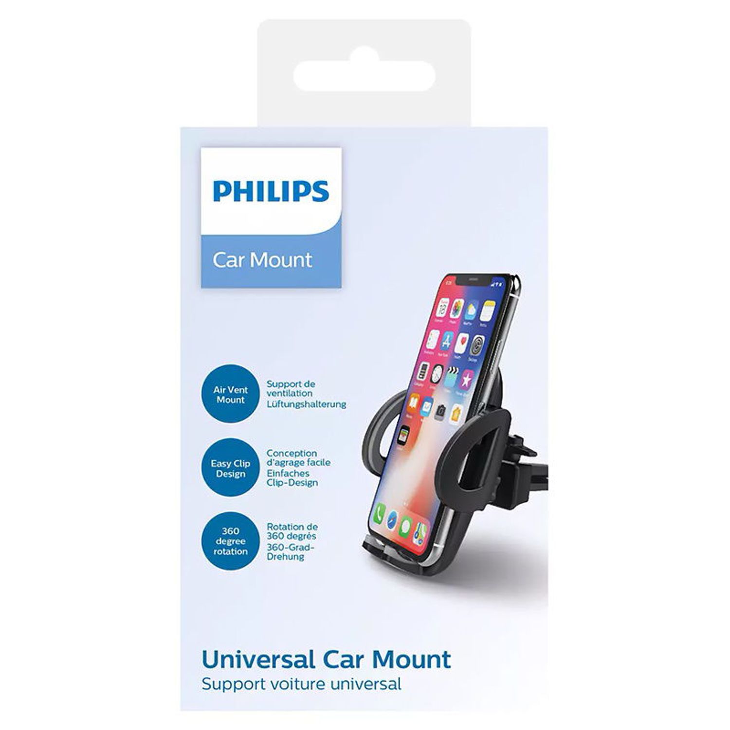 Suport auto universal PHILIPS PH-DLK3531 (Negru) fotografia produsului View 2 L