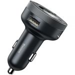 Modulator FM Bluetooth Baseus CCLH-01 Enjoy, Mp3 Player, 2 x USB (Negru) fotografia produsului View 6 S