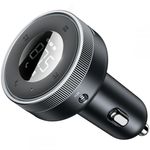 Modulator FM Bluetooth Baseus CCLH-01 Enjoy, Mp3 Player, 2 x USB (Negru) fotografia produsului View 5 S