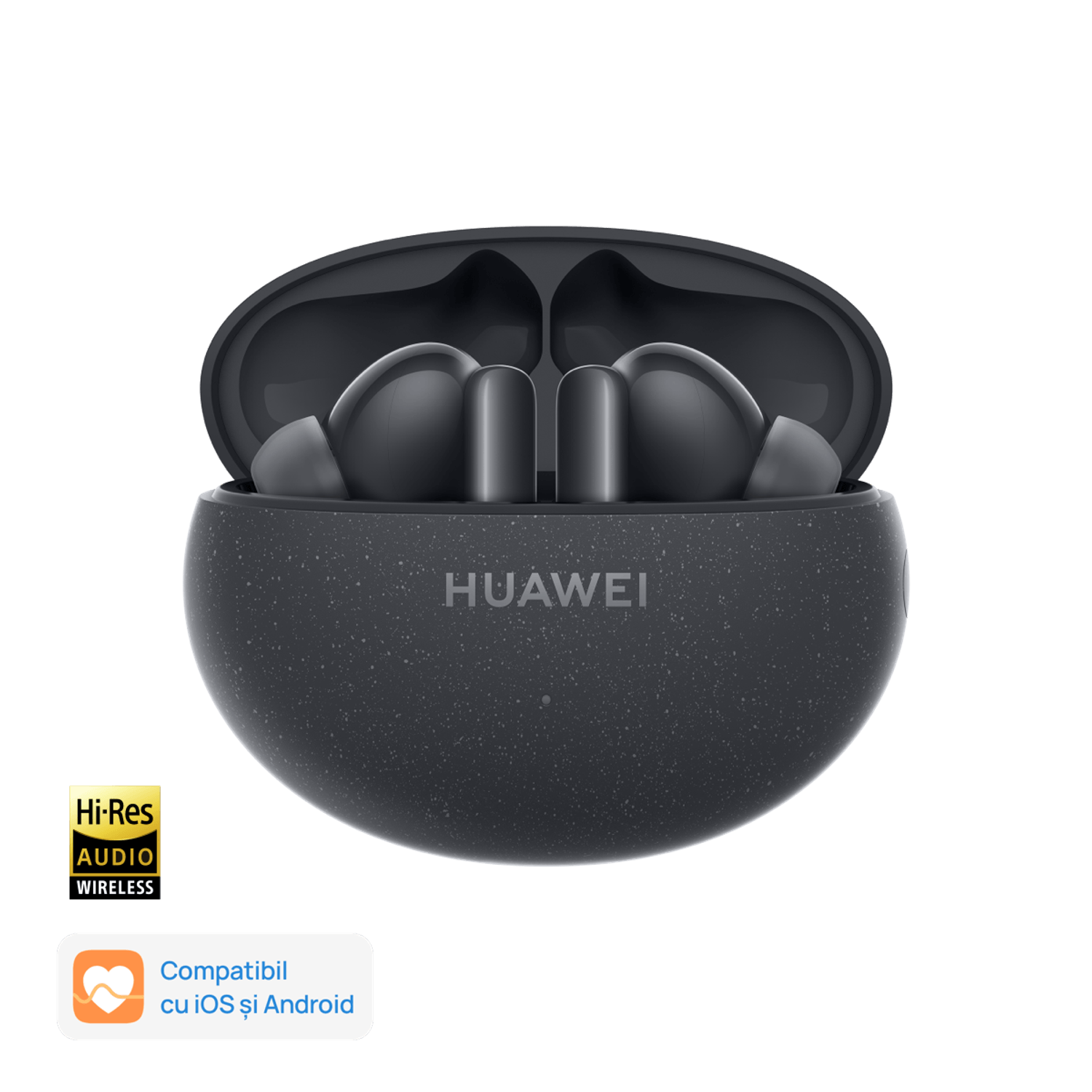 Casti True Wireless Huawei FreeBuds 5i, Bluetooth, ANC, Microfon Dual (Negru) fotografia produsului