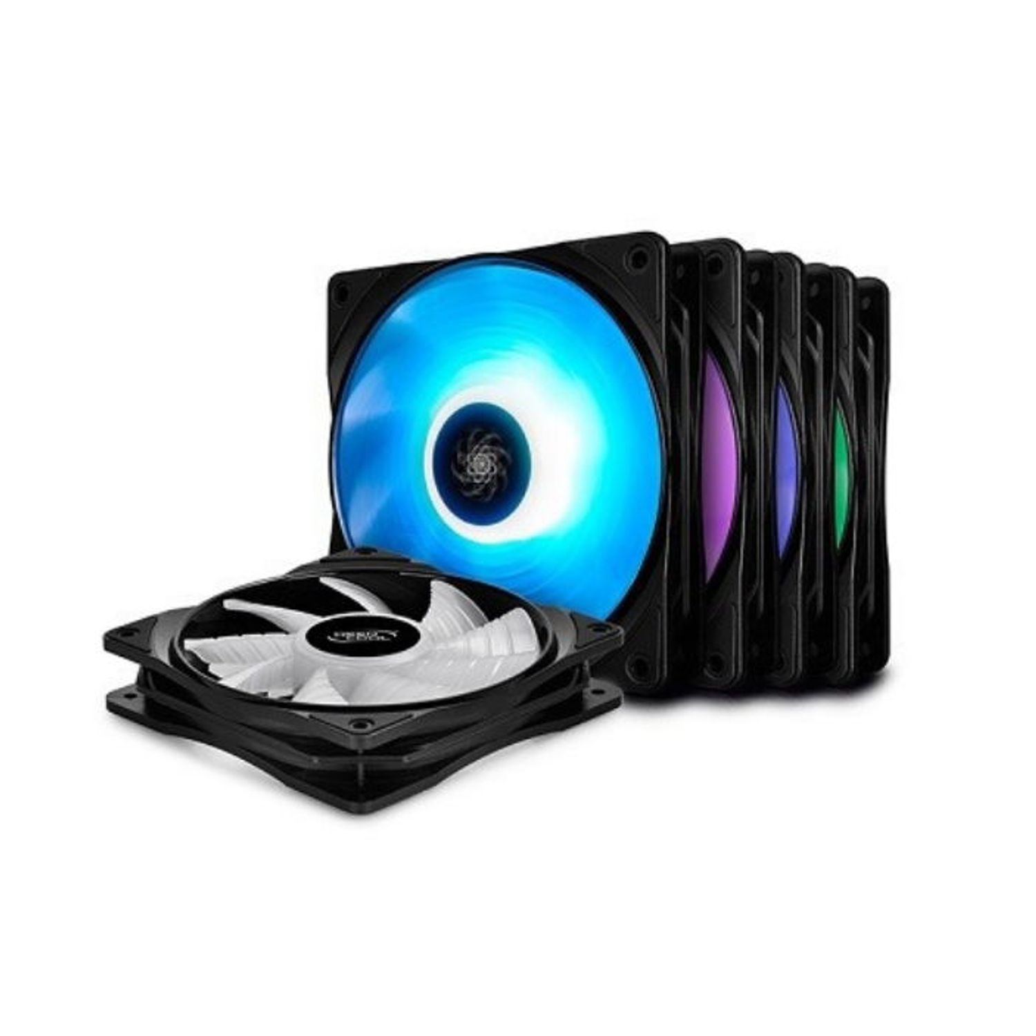 Kit Ventilatoare Deepcool RF120, 120mm, 5buc (Led RGB) fotografia produsului