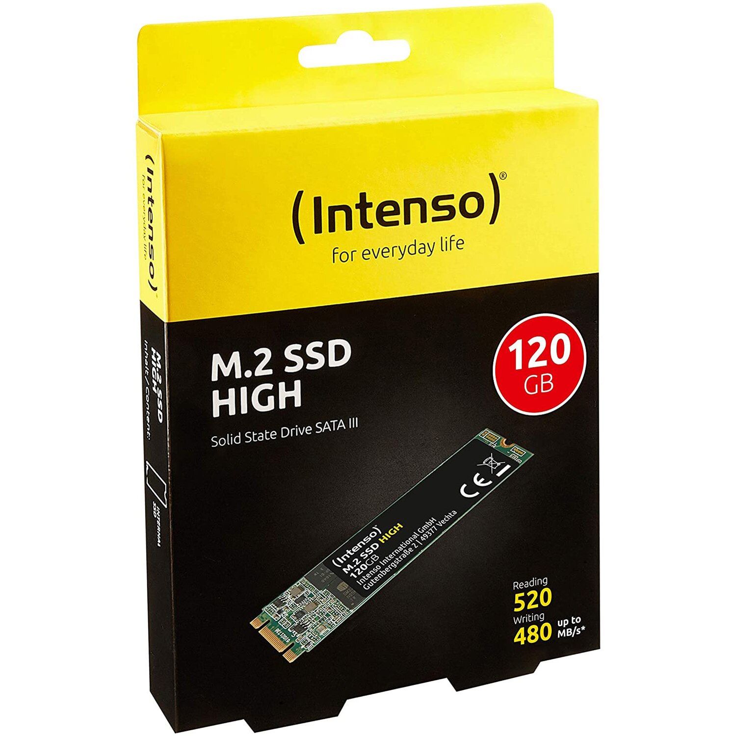 SSD Intenso High, 120GB, SATA III, M.2. 2280 fotografia produsului