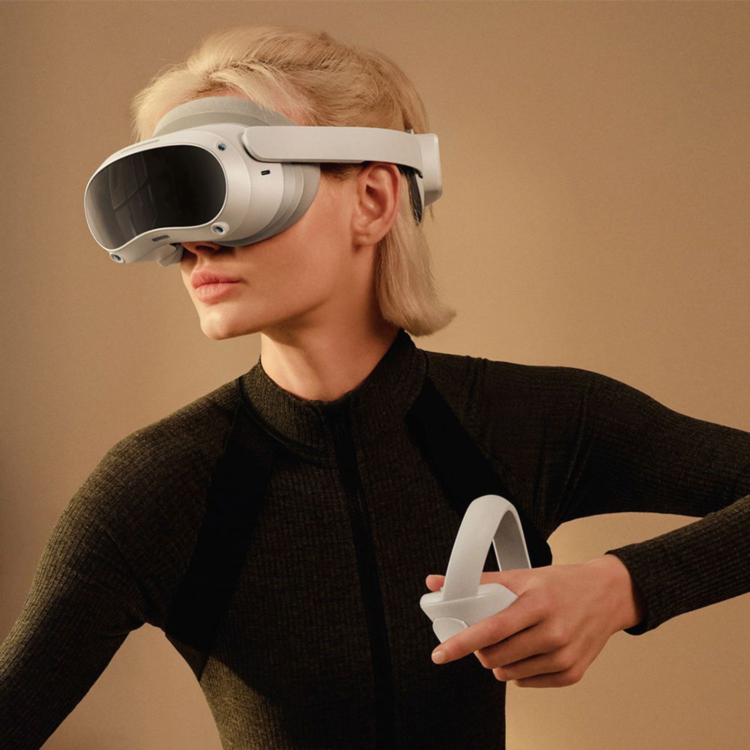 Ochelari VR Pico 4 All-In-One Virtual Reality, 256GB, Bluetooth 5.1, Processor Qualcomm XR2 (Alb) fotografia produsului View 6 L