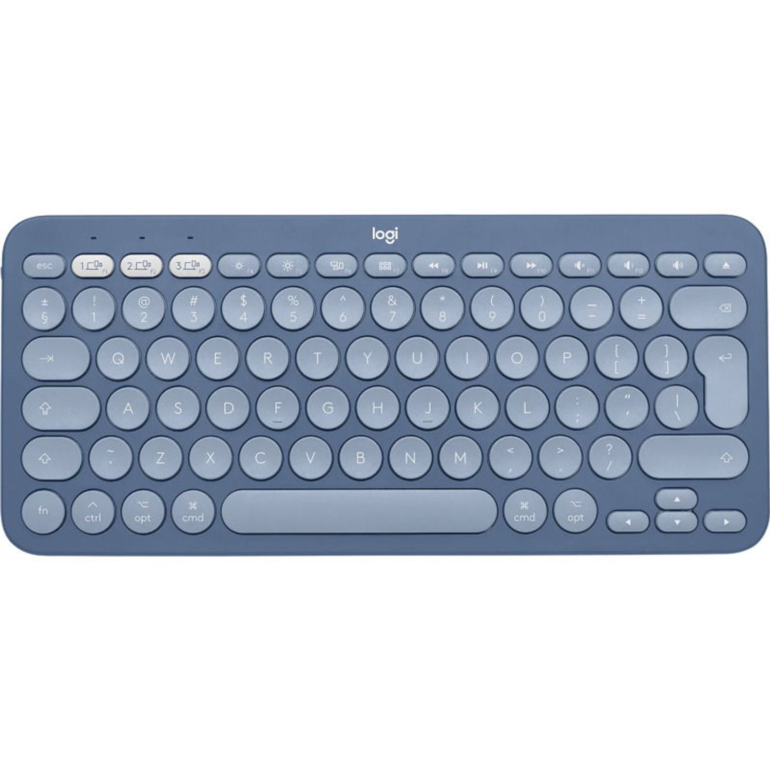 Tastatura Wireless Logitech K380 for Mac, Bluetooth, Layout US INT (Albastru) fotografia produsului
