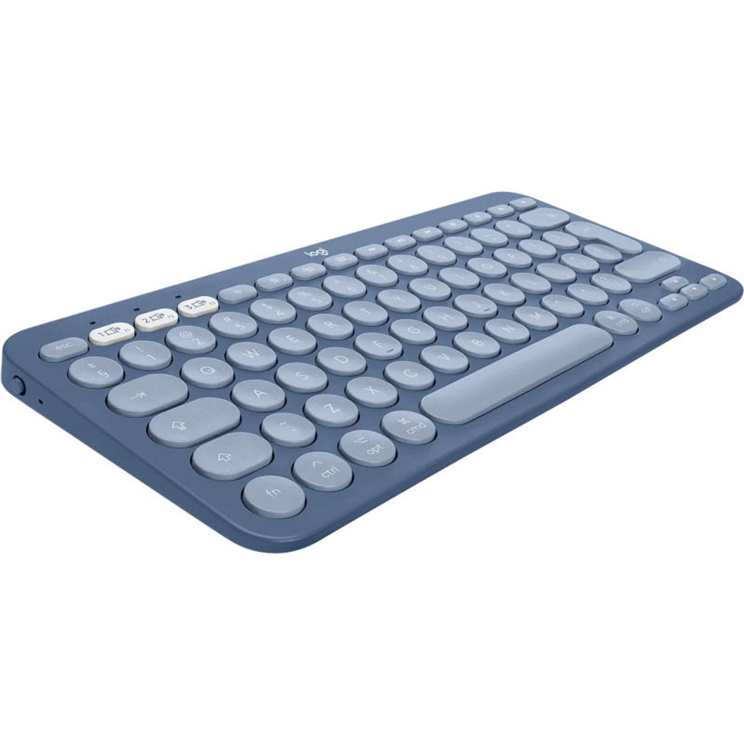 Tastatura Wireless Logitech K380 for Mac, Bluetooth, Layout US INT (Albastru) fotografia produsului View 2 L