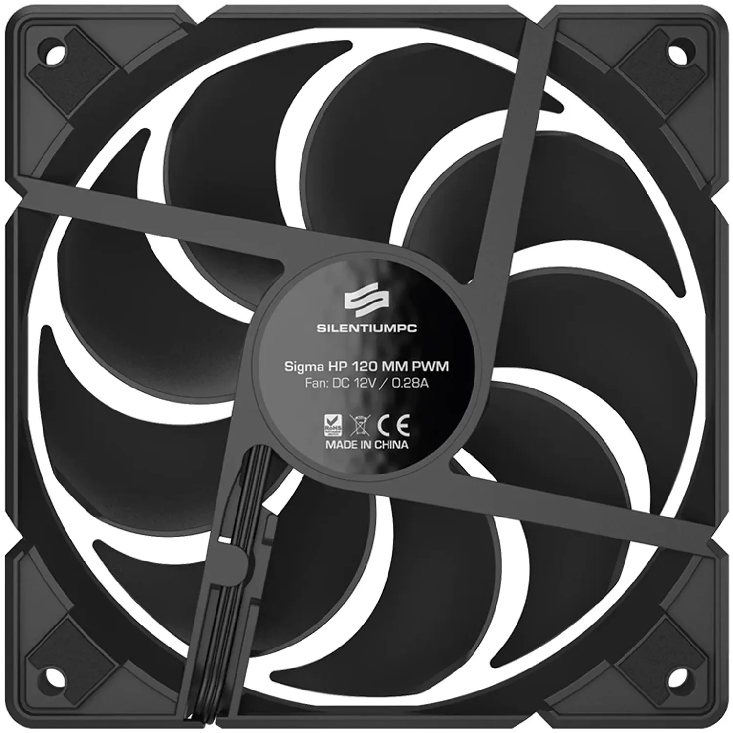 Ventilator SilentiumPC SIgma HP 120 PWM KIT, 120mm, PWM fotografia produsului View 9 L