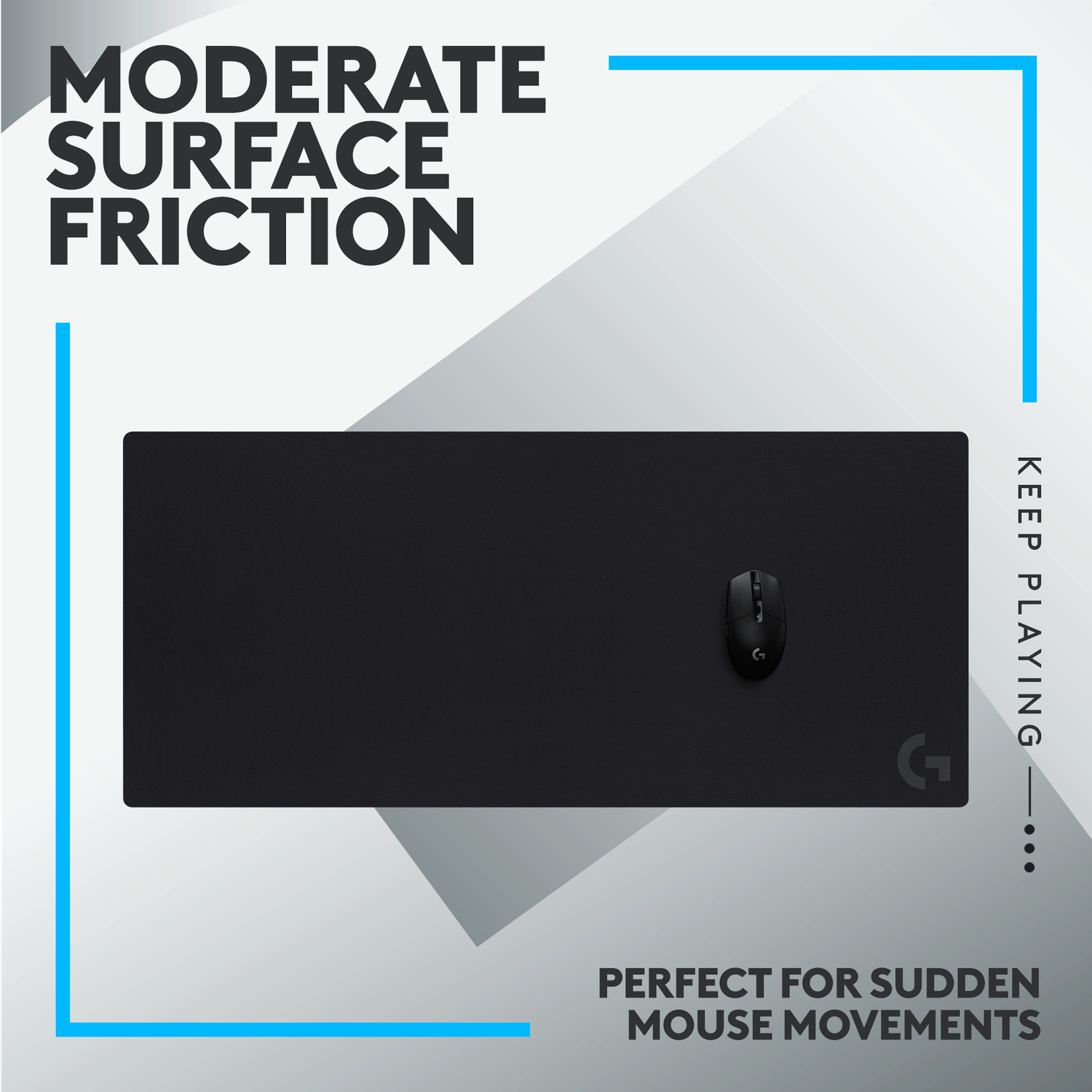 Mouse pad Logitech G840 XL (Negru) fotografia produsului View 6 L