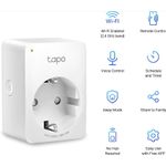Priza Wi-Fi inteligenta TP-LINK Tapo P100, Schuko, compatibila Google Assistant si Amazon Alexa, programabila, 2 pack (Alb) fotografia produsului View 2 S