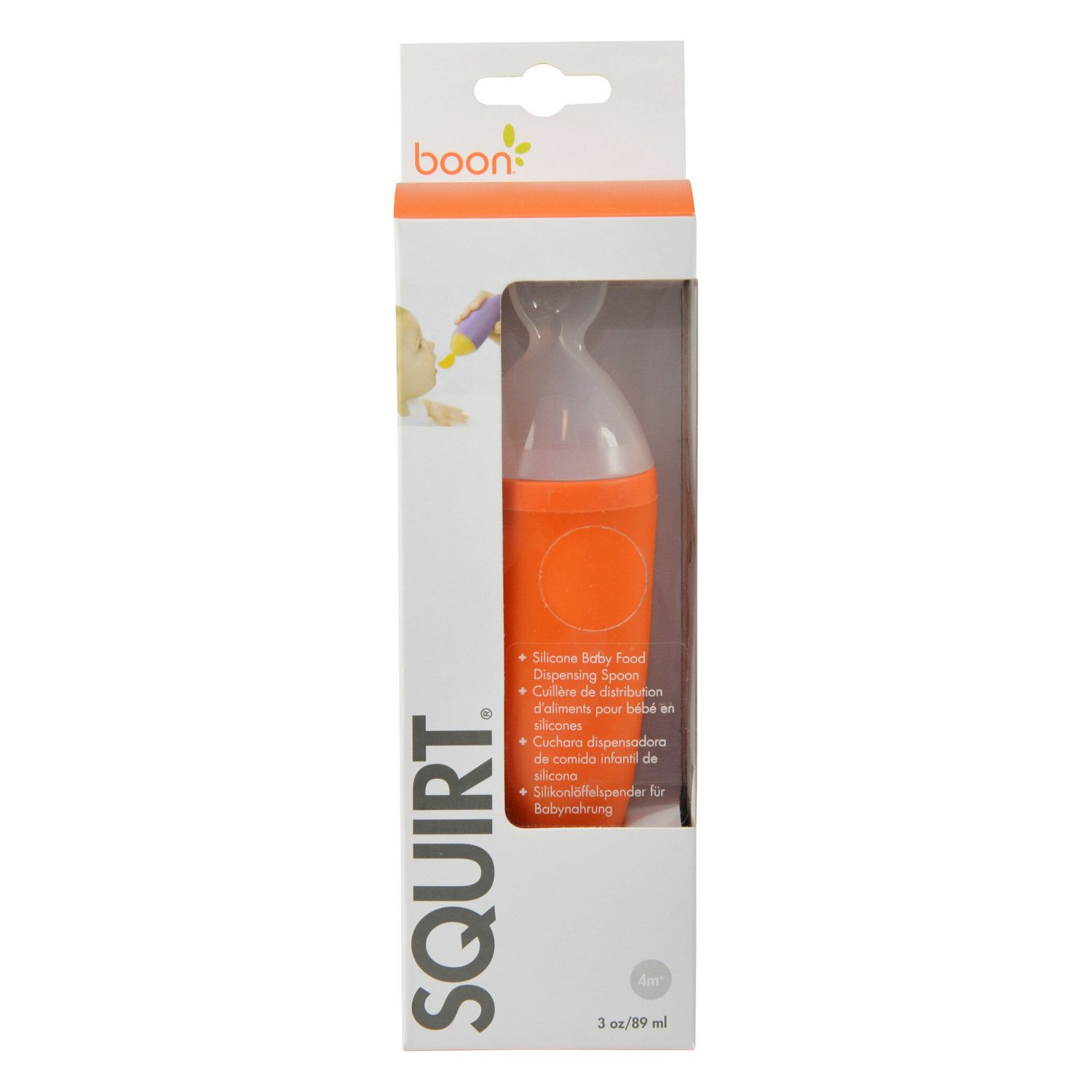 Lingurita cu rezervor Boon orange fotografia produsului View 3 L