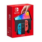 Consola OLED NINTENDO Switch Neon, 64GB (Albastru/Rosu) fotografia produsului View 5 S
