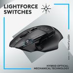 Mouse Gaming Wireless Logitech G502 X Lightspeed, USB, 25600 dpi (Negru) fotografia produsului View 7 S