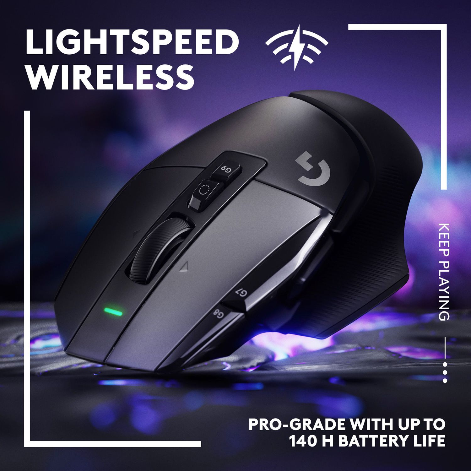 Mouse Gaming Wireless Logitech G502 X Lightspeed, USB, 25600 dpi (Negru) fotografia produsului View 8 L