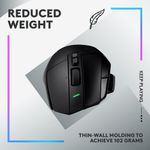 Mouse Gaming Wireless Logitech G502 X Lightspeed, USB, 25600 dpi (Negru) fotografia produsului View 10 S