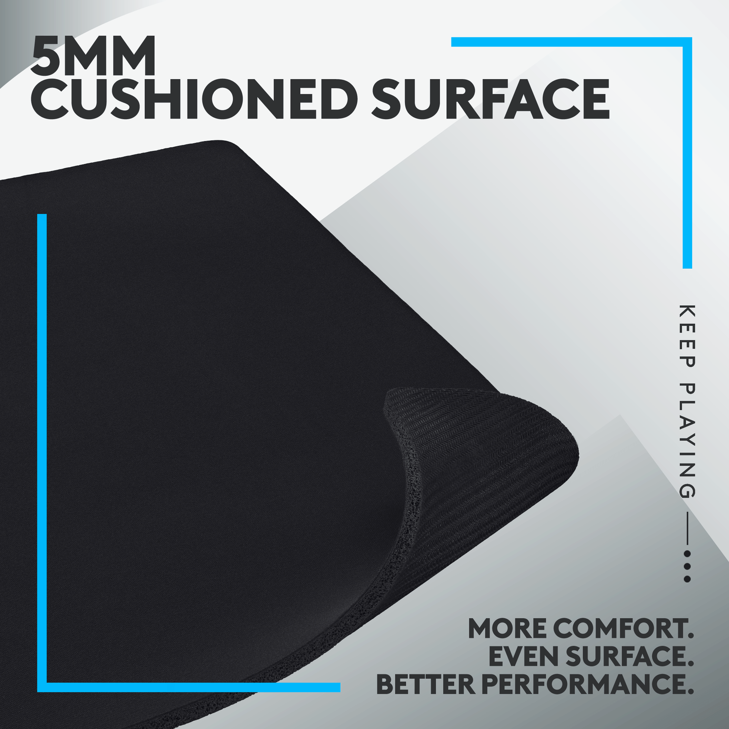 Mouse pad Logitech G740 (Negru) fotografia produsului View 5 L
