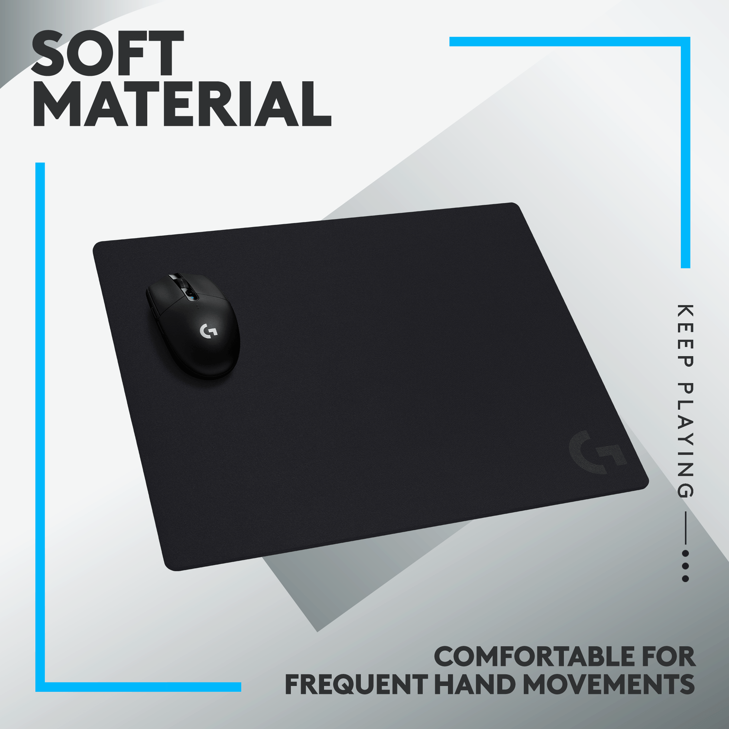 Mouse pad Logitech G740 (Negru) fotografia produsului View 9 L