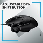 Mouse gaming Logitech G502 X, Hero 25K DPI, Negru fotografia produsului View 6 S