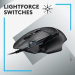 Mouse gaming Logitech G502 X, Hero 25K DPI, Negru fotografia produsului View 5 S