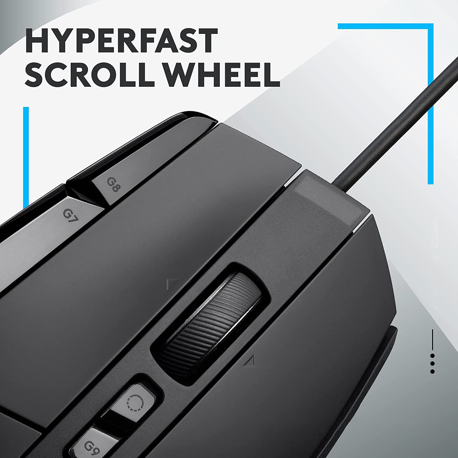 Mouse gaming Logitech G502 X, Hero 25K DPI, Negru fotografia produsului View 4 L