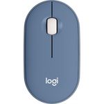 Mouse Optic Wireless Logitech Pebble M350, USB (Albastru Blueberry) fotografia produsului