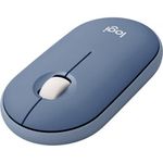 Mouse Optic Wireless Logitech Pebble M350, USB (Albastru Blueberry) fotografia produsului View 2 S