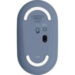 Mouse Optic Wireless Logitech Pebble M350, USB (Albastru Blueberry) fotografia produsului View 4 S